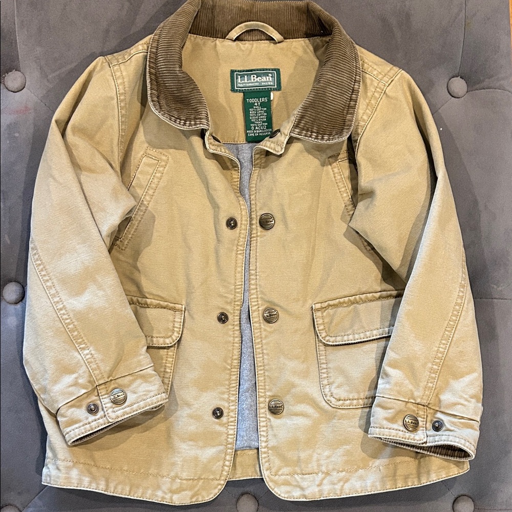 L.L. Bean Kids Beige Jean Jacket